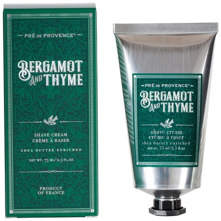 Pre de Provence Bergamot & Thyme Shave Shave Cream Shea Butter Enriched 75 Ml