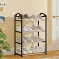 thumbnail image 6 of Oggfader 4 Tier No Drill Shoe Rack Black - Space Saving, Easy Install, Moisture Proof for Small Apartment Entryway, 6 of 6
