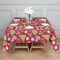 thumbnail image 3 of Red Christmas Decoration Pattern Square Tablecloth,Waterproof Square Table Cover,Wipeable Spillproof Washable Table Cover for Home Kitchen Party Decor 42"X42"(107x107cm), 3 of 6