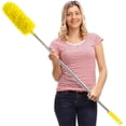 thumbnail image 1 of DELUX Microfiber Feather Duster Extendable Duster with 100 inches Extra Long Pole, Bendable Head & Long Handle Dusters for Cleaning Ceiling Fan, High Ceiling, Blinds, Furniture & Cars, 1 of 7