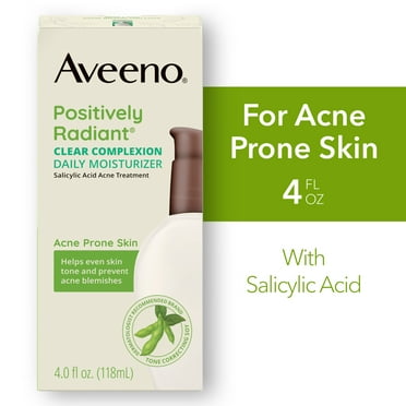 Aveeno Clear Complexion Acne-Fighting Daily Face Moisturizer with Soy, 4 fl oz
