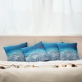 thumbnail image 7 of Ambesonne Ocean Throw Pillow Cover 4 Pack, Clear Water and Waves, 16", Navy Beige, 7 of 7