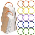 thumbnail image 1 of Planner Binding Rings 50Pcs Multi Color Metal Book Rings with Snap-Open Convenience for Book Use, 1 of 2