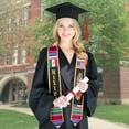 thumbnail image 2 of Mexican Graduation Sash, Mexico Graduation Stole 2025,Mexican American Flag Graduation Sash, 2 of 10