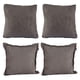 thumbnail image 1 of Set de 4 Cojines Decorativos DICASA Gris oscuro 2 Cuadrados 2 Cuadrados grandes, 1 of 7