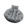 thumbnail image 4 of Cojín para silla colgante, cojín redondo suave para suelo, cojín para asiento, silla tipo huevo Gris, 4 of 9