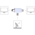 thumbnail image 4 of Divisor de antena, adaptador en T Divisor de antena satelital de TV Coaxial bidireccional 2 x macho a hembra Xemadio 2036092, 4 of 9