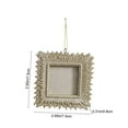 thumbnail image 3 of Hanging Christmas Ornaments,Christmas Decorations for Tree,Christmas Resin Pendant Set Snow Cedar Decoration DIY Photo Frame Christmas Tree Decoration Holiday Decoration Champagne Gold Color, 3 of 9