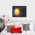 thumbnail image 4 of Lsque Tennis Ball On Fire And Water Print Wall Art – Decorative Picture for Living Room, Bedroom, and Office (Horizontal), 4 of 6