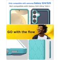 thumbnail image 5 of KOMI for Samsung Galaxy S24/S25 Case with Glass Screen Protector,Heavy Duty Drop Protection Full Body Rugged Shockproof Military Protective Tough Durable Cover for Galaxy S24/S25 6.1" 5G 2025 Blue, 5 of 5