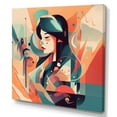 thumbnail image 2 of DESIGN ART Designart "Female Art Deco Portrait Iii" Woman Pop Art Canvas Art Print 30 in. wide x 30 in. high, 2 of 5