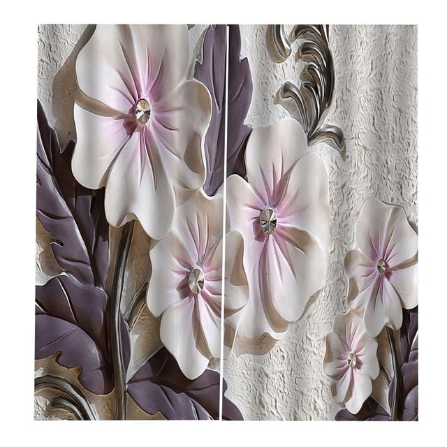 Cortina de Ventana de Estar Cortinas Coloridas con Juego de Zulema Panel de cortina opaca