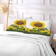 thumbnail image 6 of Beautiful Sunflowers Flowers Plush Pillow Case, Zippered Bed Pillow Pillowcases, Super Soft and Cozy Pillowcase Covers for Sleep Decor Giftsation - Standard Size 20x26in, 6 of 7