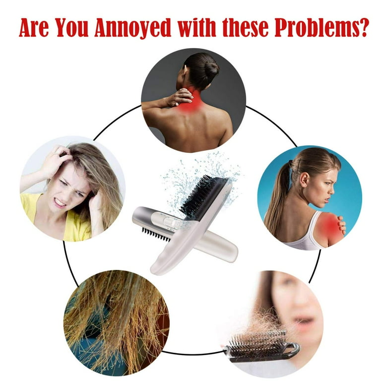 Hair Growth Comb Electric Scalp Massager Hair Growth Brush Anti Hair Loss Massager Brush Strengthens Hair Roots Grow