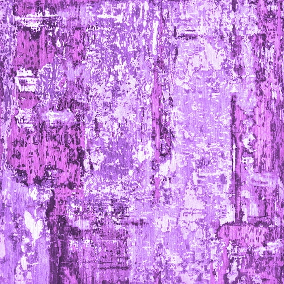 Ahgly Company Indoor Square Oriental Purple Industrial Area Rugs, 3' Square