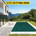 thumbnail image 1 of Cubierta de Seguridad para Piscina Enterrada VEVOR Rectangular 14 x 26 Pies Verde, 1 of 9