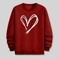 thumbnail image 5 of Timegard Mens Sweatshirts Valentines Day Print Long Sleeve Pullover Casual Basic Comfy Lightweight Tops, 5 of 6