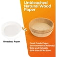 thumbnail image 5 of 100 Pcs Air Fryer Disposable Paper Liner Large for 5 to 8 Qt Basket, 7.9 inch Unbleached Non-stick Oil-proof Parchment Paper, 5 of 7