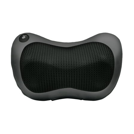FlexWorks Shiatsu Pillow Massager for Neck, Shoulder, and Back with InfraRed Heat, Black