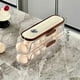 thumbnail image 4 of parent Rolling Egg Holder for Kitchen Refrigerator Side Door Stackable Fridge Organizer - 10cm, 4 of 5