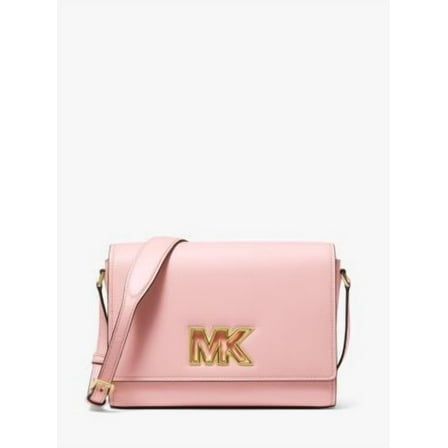 Michael Kors Outlet Mimi Medium Leather Messenger Bag - POWDER BLUSH