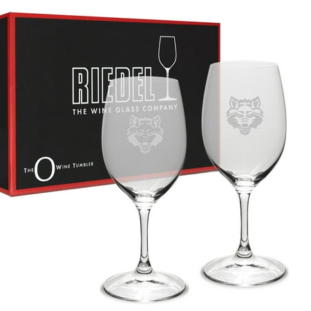 Arkansas State Red Wolves Riedel 10 Oz Deep Etched White Wine
