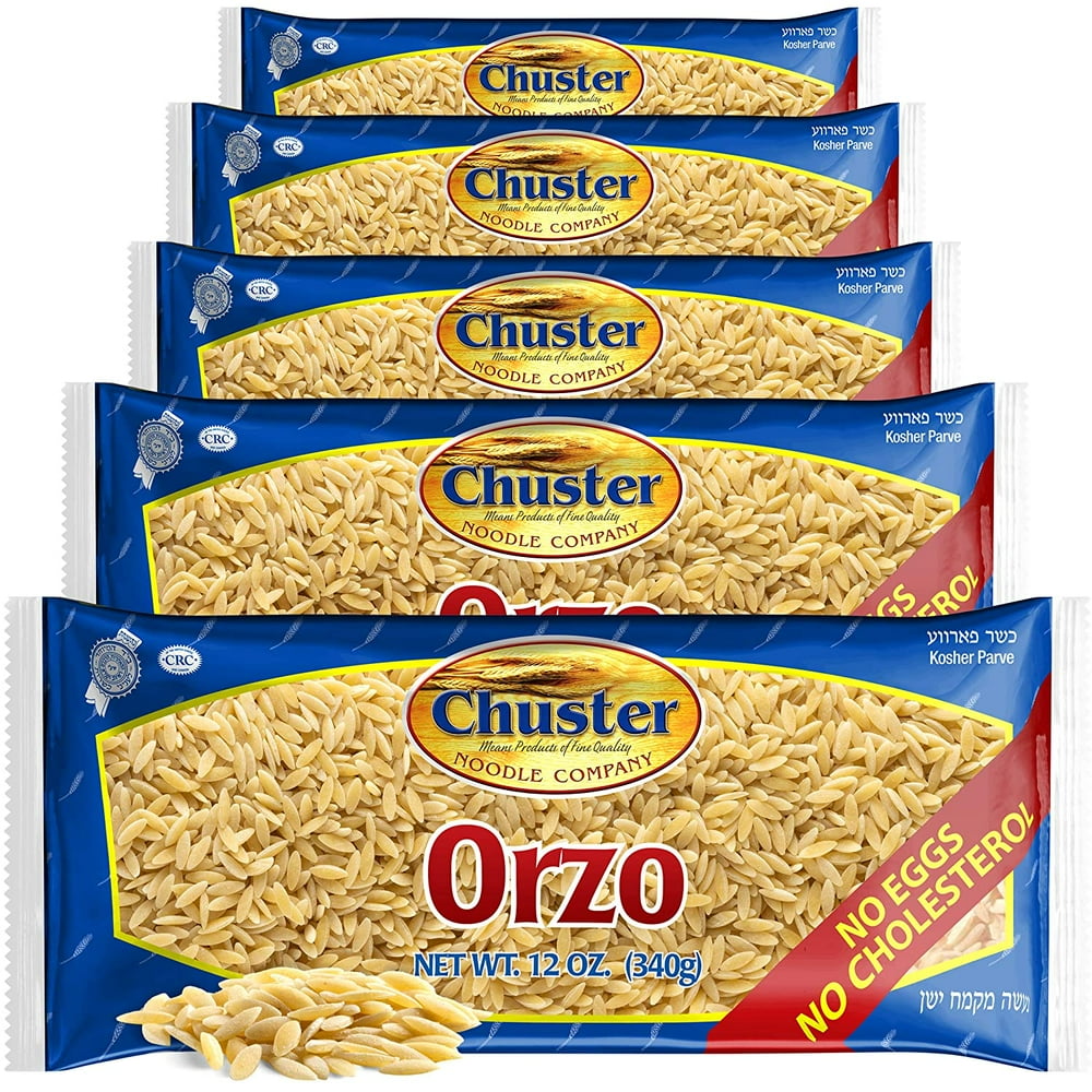Chuster Orzo Pasta Bulk Pack of 5 100 All Natural RiceShaped