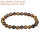 thumbnail image 4 of Pulsera con cuentas Unique Bargains Pulseras elásticas ajustables para hombres mujeres Tono negro, 4 of 7