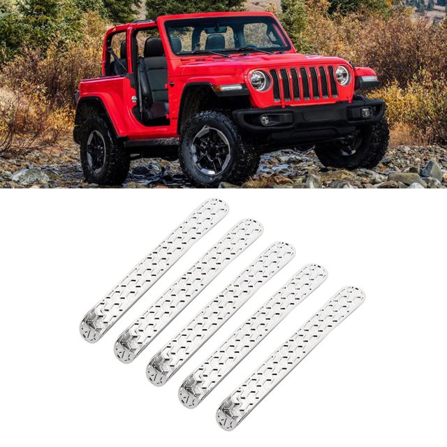 Accesorio para manija de puerta de automóvil, 5 piezas, pegatina para manija de puerta de automóvil exterior ABS, cubierta para manija de puerta de automóvil, estándares líderes en la industria