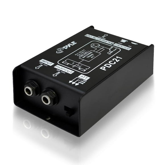 Caja de audio de inyección directa Pyle Premium DI Unit Hum Eliminat