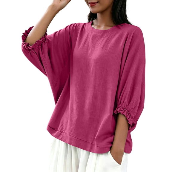 Sexlip Women's Top Comfortable Wear Everyday Versatile Wear Easy Care Fabric Fashion Forward Modern Style Classic Design Pink XXXXL