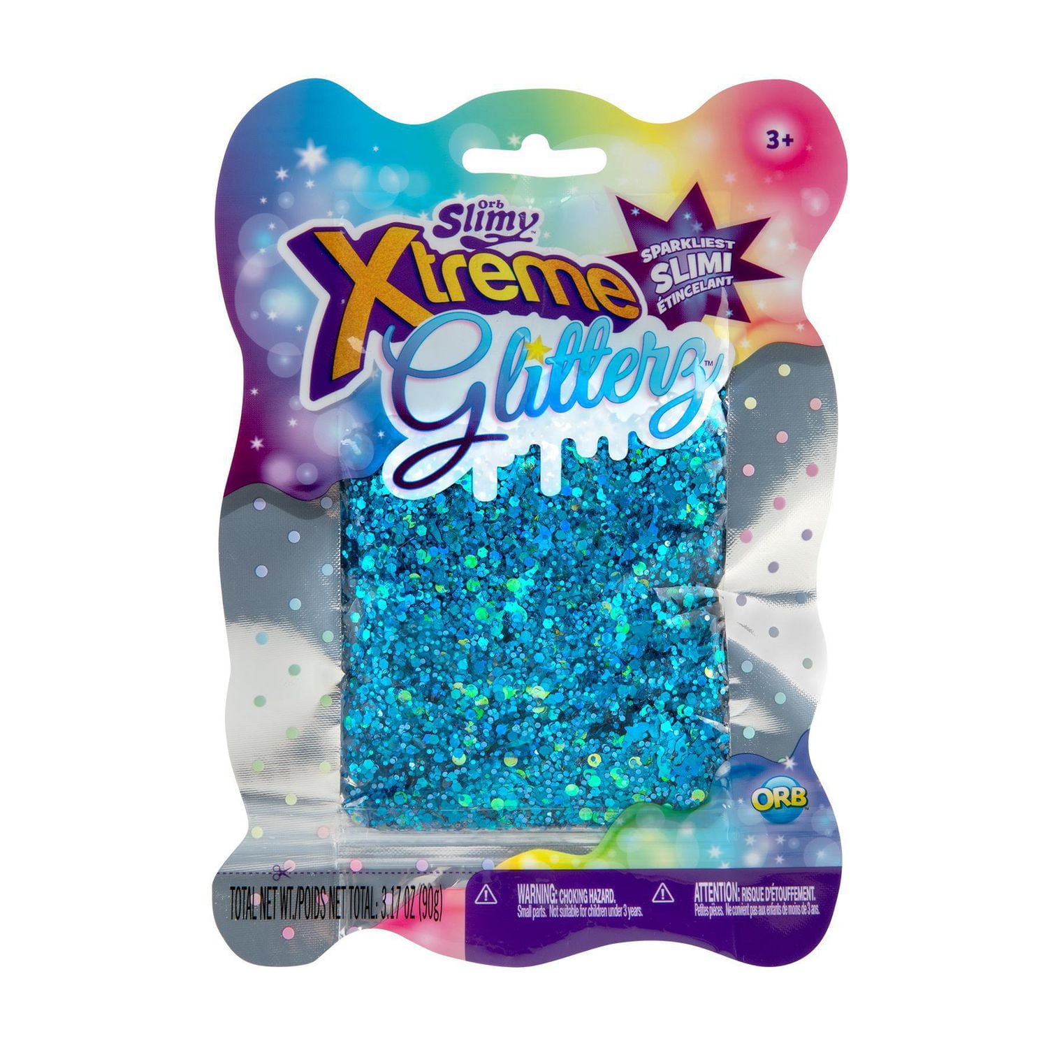 ORB Slimy ™ Xtreme Glitterz Aqua 90g de slime