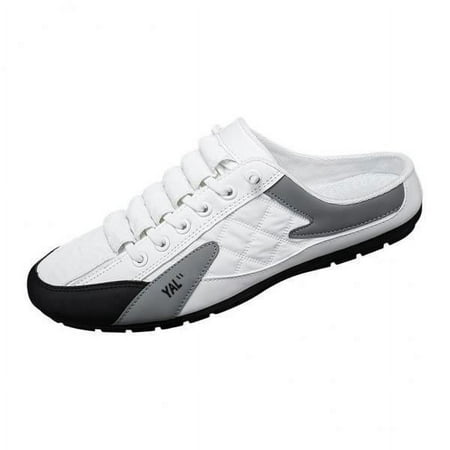fenteer 2xMen Slip on Mule Sneakers Slippers Low Top Work Casual Sports Shoes Loafers