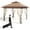 Khaki, variant on Kselythan 11*11FT Gazebo Outdoor Pop up Canopy Tent with Curtains and 121 Square Shelter for Patio,Backyard Party, with Mosquito Netting, 2-Tiered Vented Top