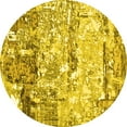 thumbnail image 1 of Ahgly Company Indoor Round Oriental Yellow Industrial Area Rugs, 8' Round, 1 of 4