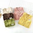 thumbnail image 4 of Chaleco para bebé de otoño e invierno, chaleco para niñas recién nacidas, chaqueta cálida y suave para niños, chaleco cálido grueso, ropa informal para niños de 2 a 9 años, 4 of 5