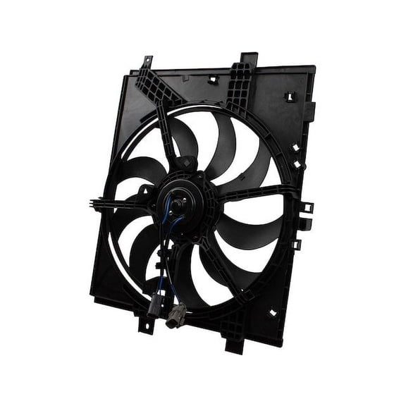 Radiator Fan Assembly - Compatible with 2012 - 2019 Nissan Versa Sedan 4-Door 1.6L 4-Cylinder Naturally Aspirated DOHC GAS 2013 2014 2015 2016 2017 2018