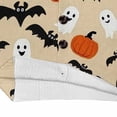 thumbnail image 6 of longantii Womens Halloween Cardigan Sweaters Pumpkin Ghost Witch Print Knit Cardigans Button Up Fall Winter Warm Cable Knit Sweater Coats Yellow 3XL, 6 of 7