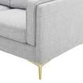 thumbnail image 6 of Sofa, Fabric, Light Grey Gray, Modern Contemporary Urban Design, Living Lounge Room Hotel Lobby Hospitality, 6 of 10