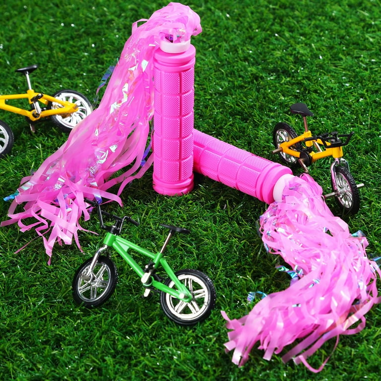 MODANU Pcs Bike Handlebar Grips with Tassel Streamers, Non Slip