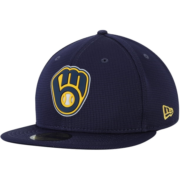 Men's New Era Navy Milwaukee Brewers 2021 Clubhouse 59FIFTY Fitted Hat