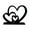 Black-BK-home supplies, variant on LEFTHIGH Home Heart Statue Home Decoration Ornament White Black Plastic 6.29in Valentine Gift Desk Living Room Decor Cute Stuff