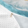 thumbnail image 4 of jejeloiu Watercolor Wave Twin Duvet Cover,Coastal Beach Twin Bedding For Boys,Blue Beige,Reversible,2-Piece,1 Duvet Cover and 1 Pillowcase, 4 of 6