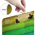 thumbnail image 3 of FMSHPON Vintage Rainbow Wooden Clipboard Hardboard Wood Nursing Clip Board and Pull for Standard A4 Letter 13x9 inches, 3 of 7