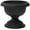 Black, variant on Grecian Urn Planter, Stone, 12-Inch