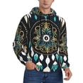 thumbnail image 2 of Lsque Boho Dreamcatcher Pattern Casual Men's Hoodie,Hooded Sweatshirt with Kangaroo Pocket,Pullover Hoodie-Large, 2 of 7