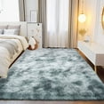 thumbnail image 3 of Conbriboy Fluffy Carpets for Living Room, 9X12ft Tie-Dye Silver Gray Fluffy Shag Area Rug for Bedroom, Indoor Modern Plush Area Rugs for Kids Girls Room, 3 of 5