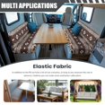 thumbnail image 3 of Yuyamidu Aztec Tribal RV Dinette Cushion Covers Leopard Print RV Seat Covers Stretch Camper Cushion Slipcover 1 Pcs Bench Cover 1 Pcs Backrest Cover Christmas Decor, 3 of 7