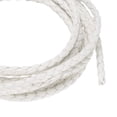 thumbnail image 1 of 2 Pcs Cordones de Cuero Trenzado, Correa de Cuero Redonda, Cuerda de Cuero Suave para Joyería, 4-hebras 4mm Diámetro, 2.19 Yardas, Blanca, 1 of 6