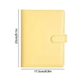 thumbnail image 2 of A6 Yellow Macaron Notebook, Loose Notebook Cover Portable Multi Functional Card Holder Notebook Case Removable Loose Storage, 2 of 2